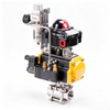 Bidirectional Sealing Pneumatic Three-leaf Ball Valve Suitable for Viscous Media