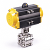 Bidirectional Sealing Pneumatic Three-leaf Ball Valve Suitable for Viscous Media