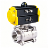 Bidirectional Sealing Pneumatic Three-leaf Ball Valve Suitable for Viscous Media